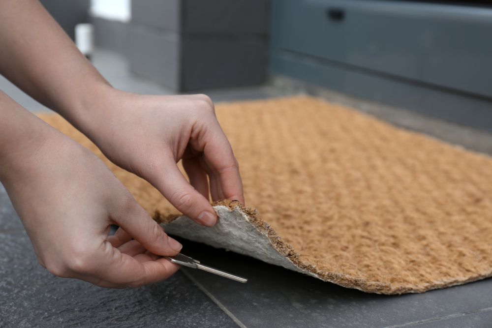 hiding key under doormat