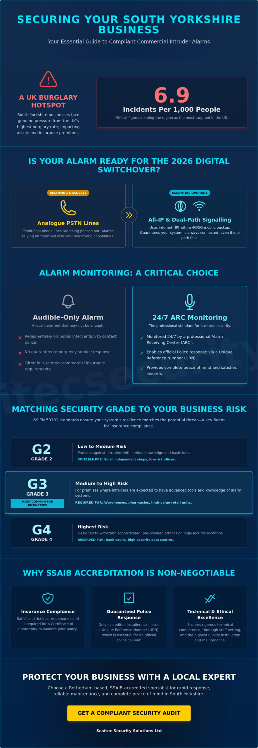 Commercial Intruder Alarm Systems: The Complete Guide for South Yorkshire Businesses 2026