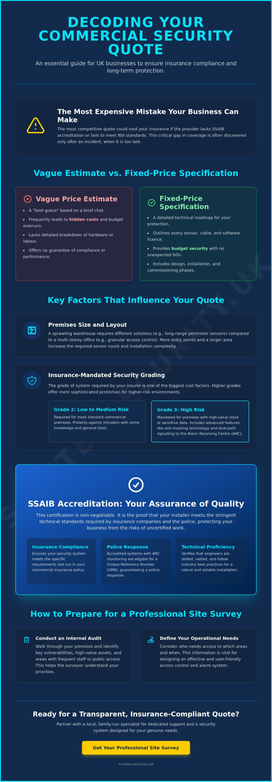Commercial Security System Quote: A 2026 Buyer’s Guide for UK Businesses