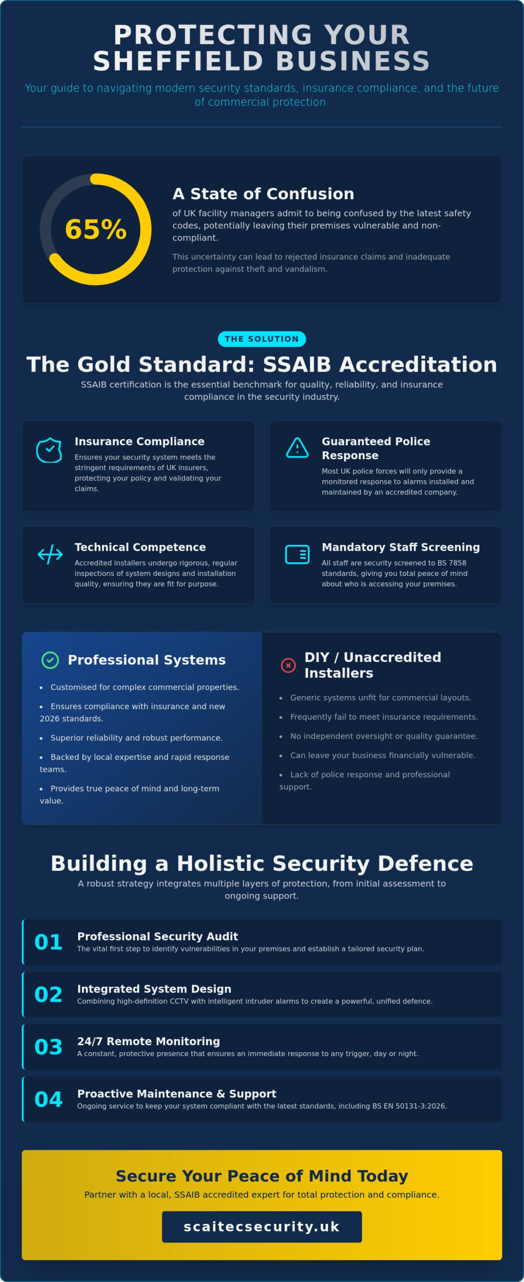 Commercial Security Systems Sheffield: Why SSAIB Accreditation is Vital for Your Business in 2026