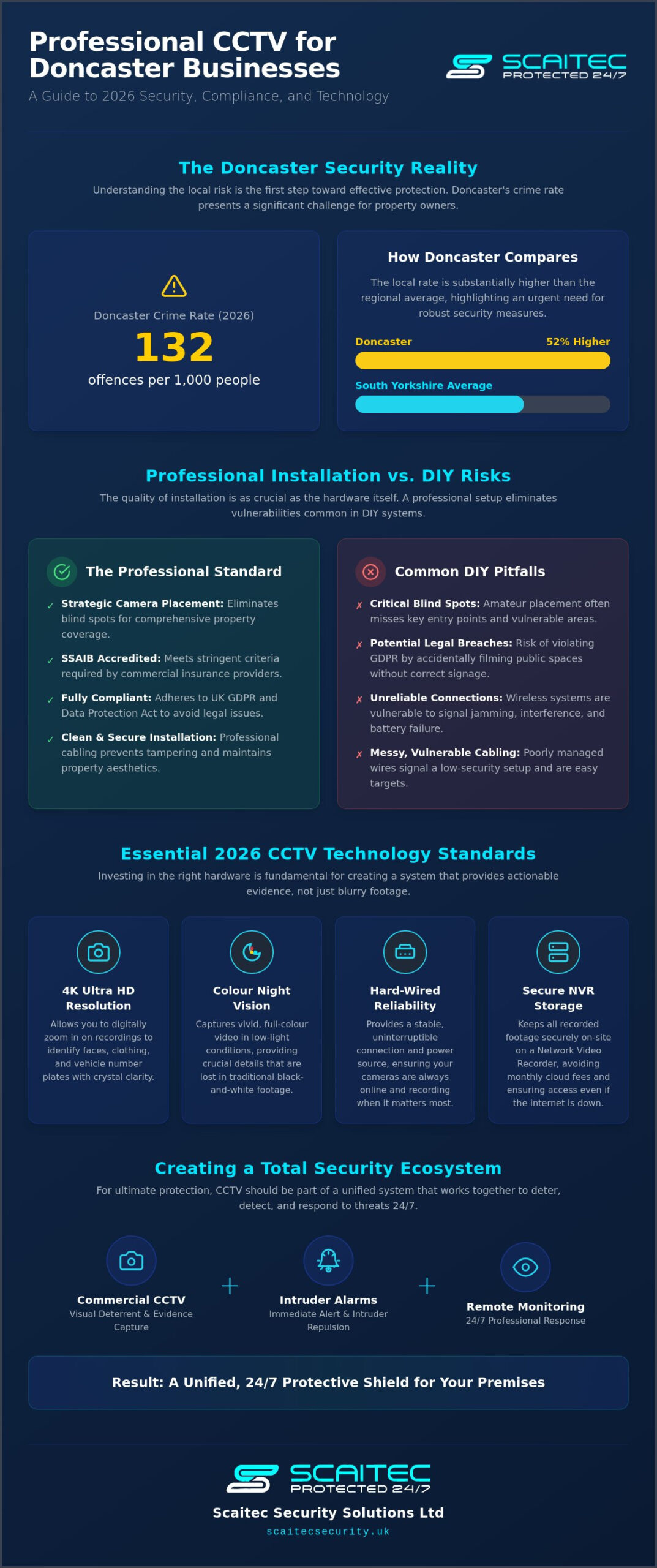 Professional Commercial CCTV Installation in Doncaster: The 2026 Property Owner’s Guide
