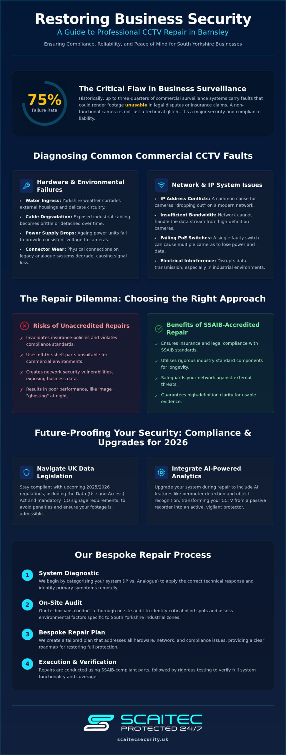 Professional Business CCTV Repair in Barnsley: The 2026 Commercial Security Guide