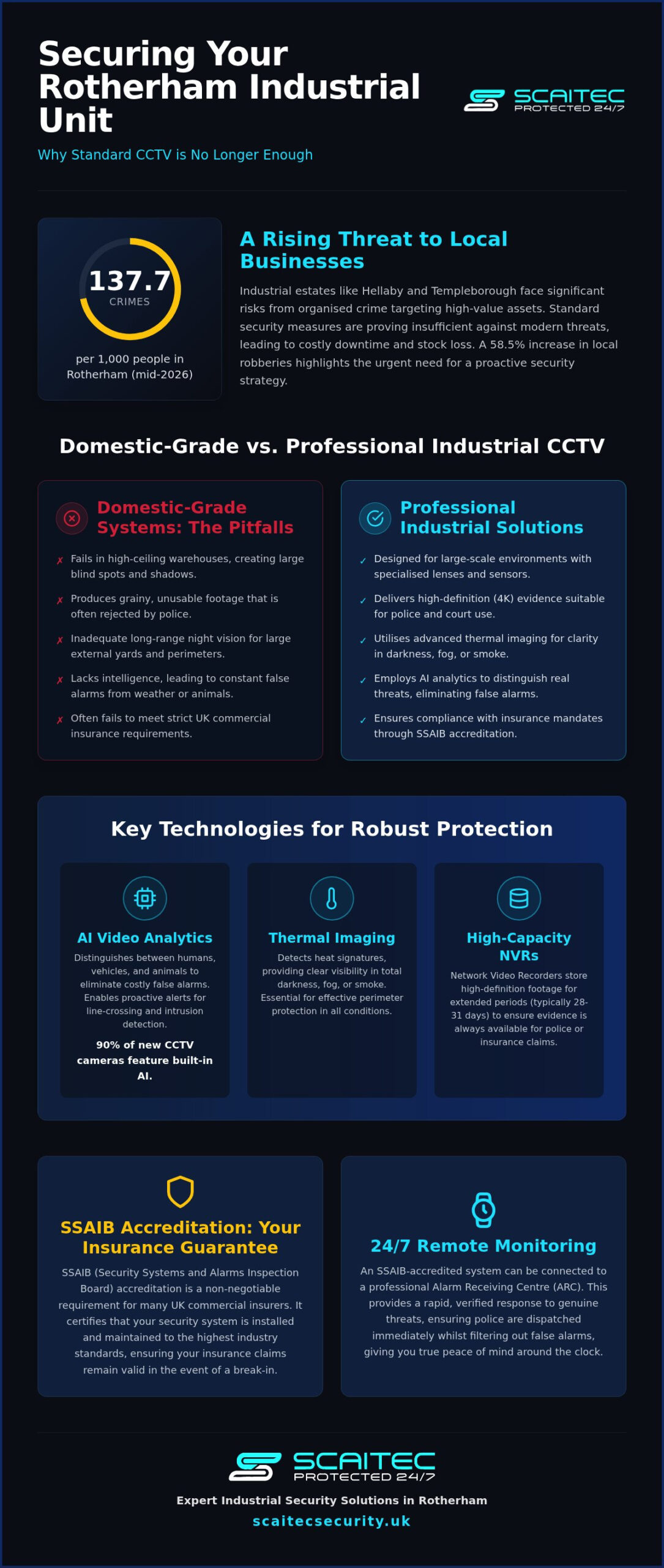 Industrial Unit CCTV Rotherham: The 2026 Protection & Compliance Guide