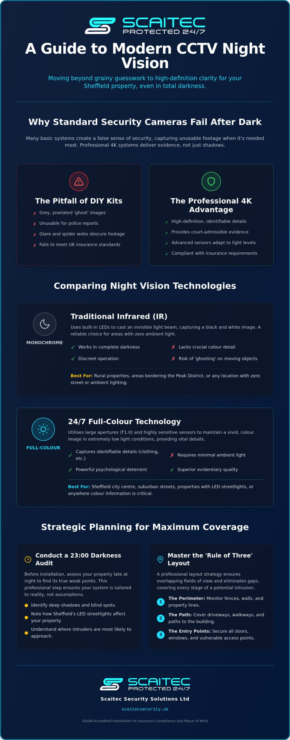 Night Vision CCTV Cameras in Sheffield: The 2026 Property Security Guide