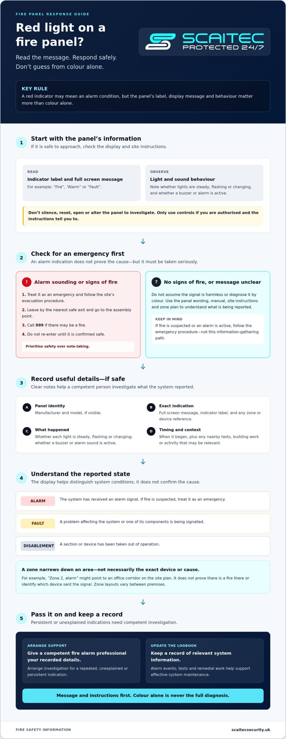 What Does a Red Light on a Fire Panel Mean? A UK Guide